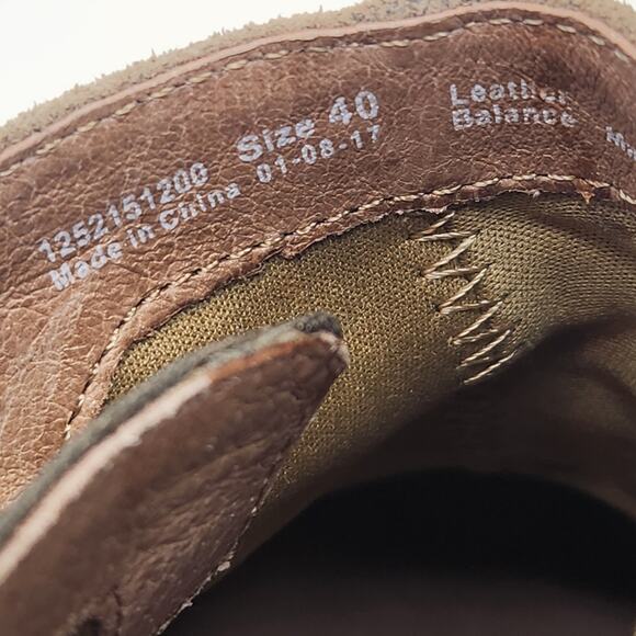 Dansko Women Shirley Wedge Ankle Boot Bootie Size 40 US 9.5 Brown Taupe Suede - Picture 5 of 9